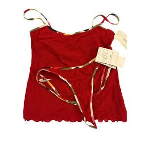 OnGossamer Superfine Mesh Set hip-G low rise thong- NWT S/M